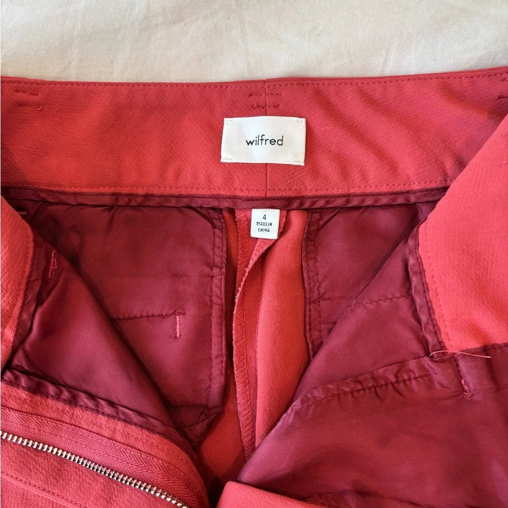 Aritzia Wilfred “Brick Red”Ankle Pants - Picture 2 of 5